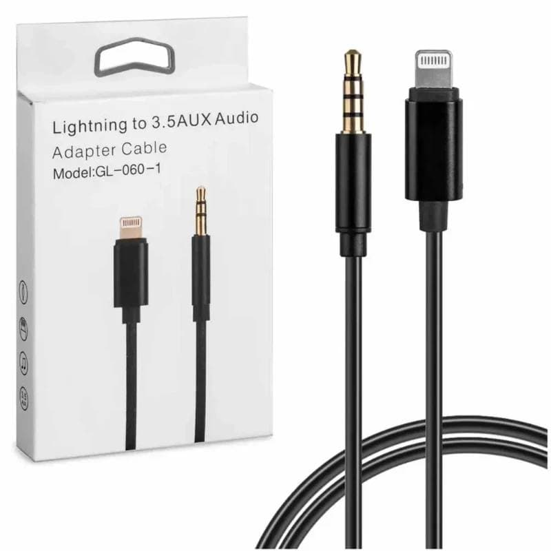 کابل AUX پکدار iPhone مدل JH-023 ویژگی جک 3.5 به لایتنینگ