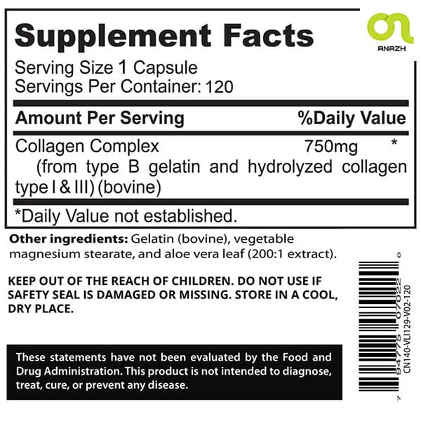 محصول کلاژن ساینس افتر ایو اصل 120 عددیAfterave Essentials CollagenScience Premium Hydrolyzed Collagen Peptides-اناژ — تصویر ۲
