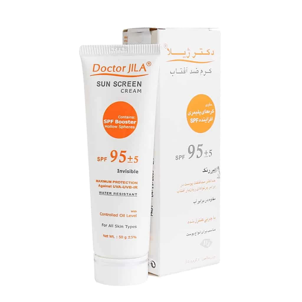 کرم ضد آفتاب SPF95 دکتر ژیلا با چربی کنترل شده مناسب انواع پوست | 50 میلی لیتر
