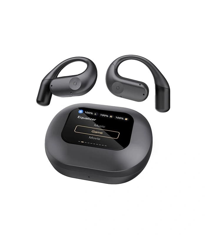 ایرپاد پاورولوژی Powerology Air Conduction ENC TWS Earbuds and Charging Case with Display 60mAh — تصویر ۴