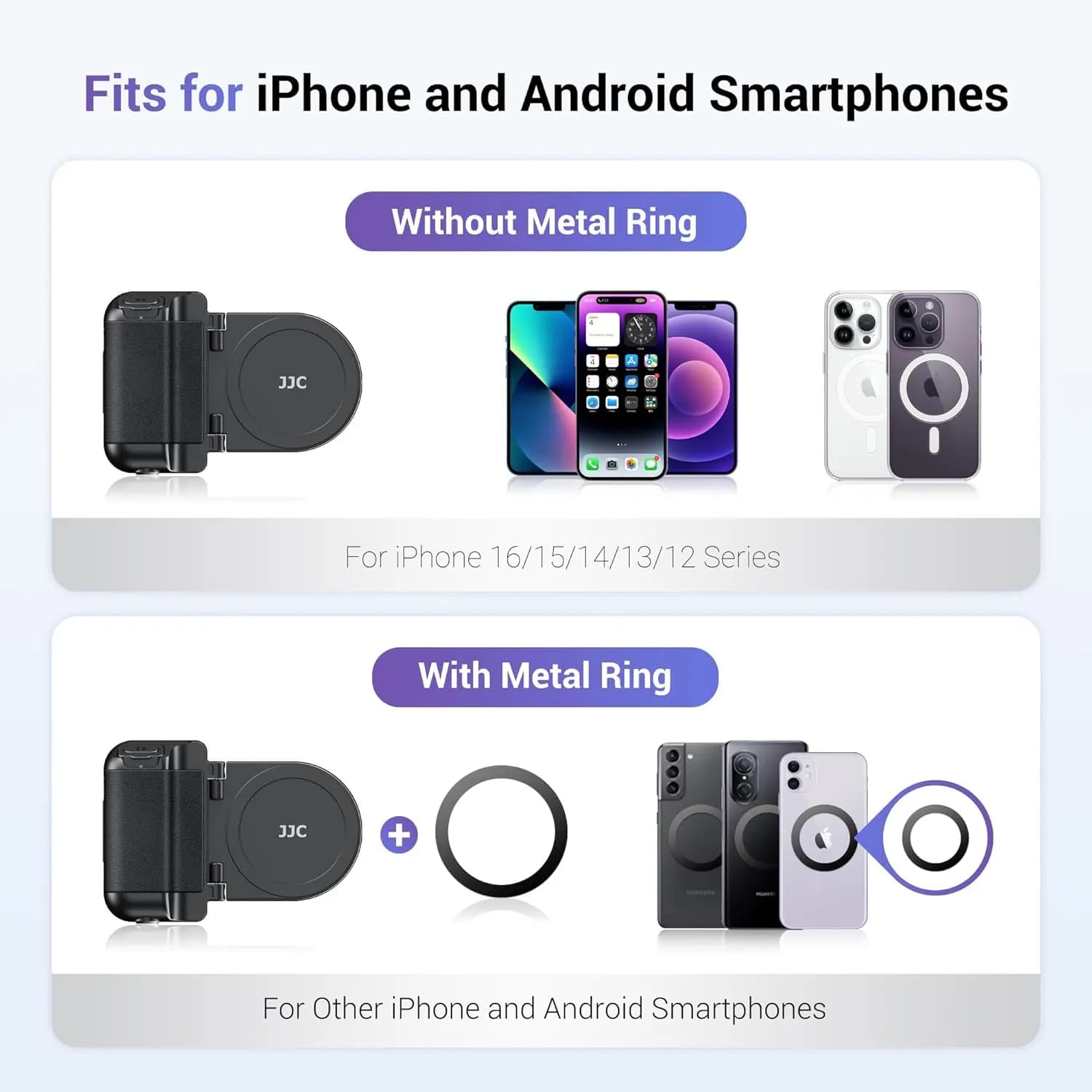 گریپ و ریموت موبایل مگ سیف برند JJC مدل MSG-P1 BLACK — تصویر ۶