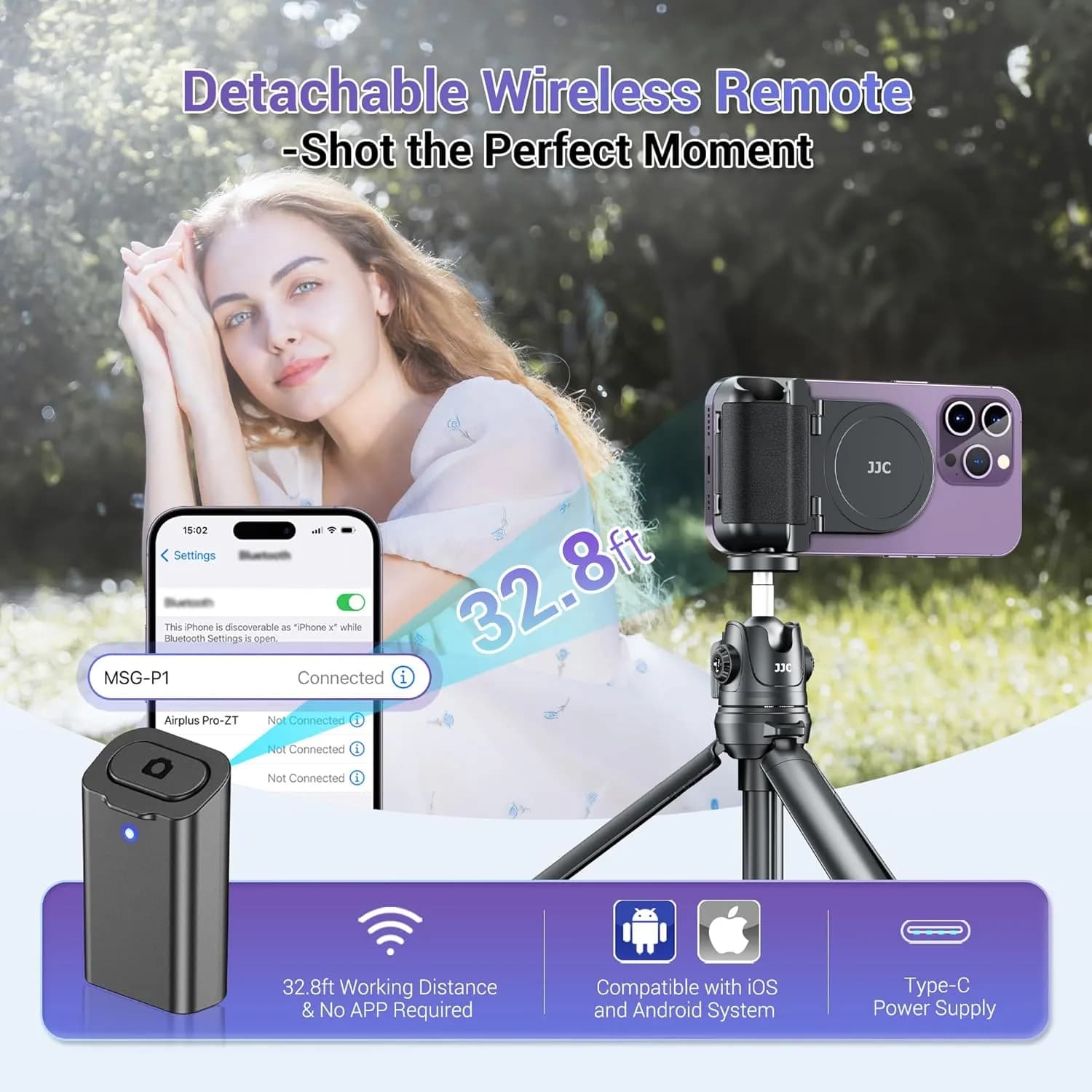 گریپ و ریموت موبایل مگ سیف برند JJC مدل MSG-P1 BLACK — تصویر ۷