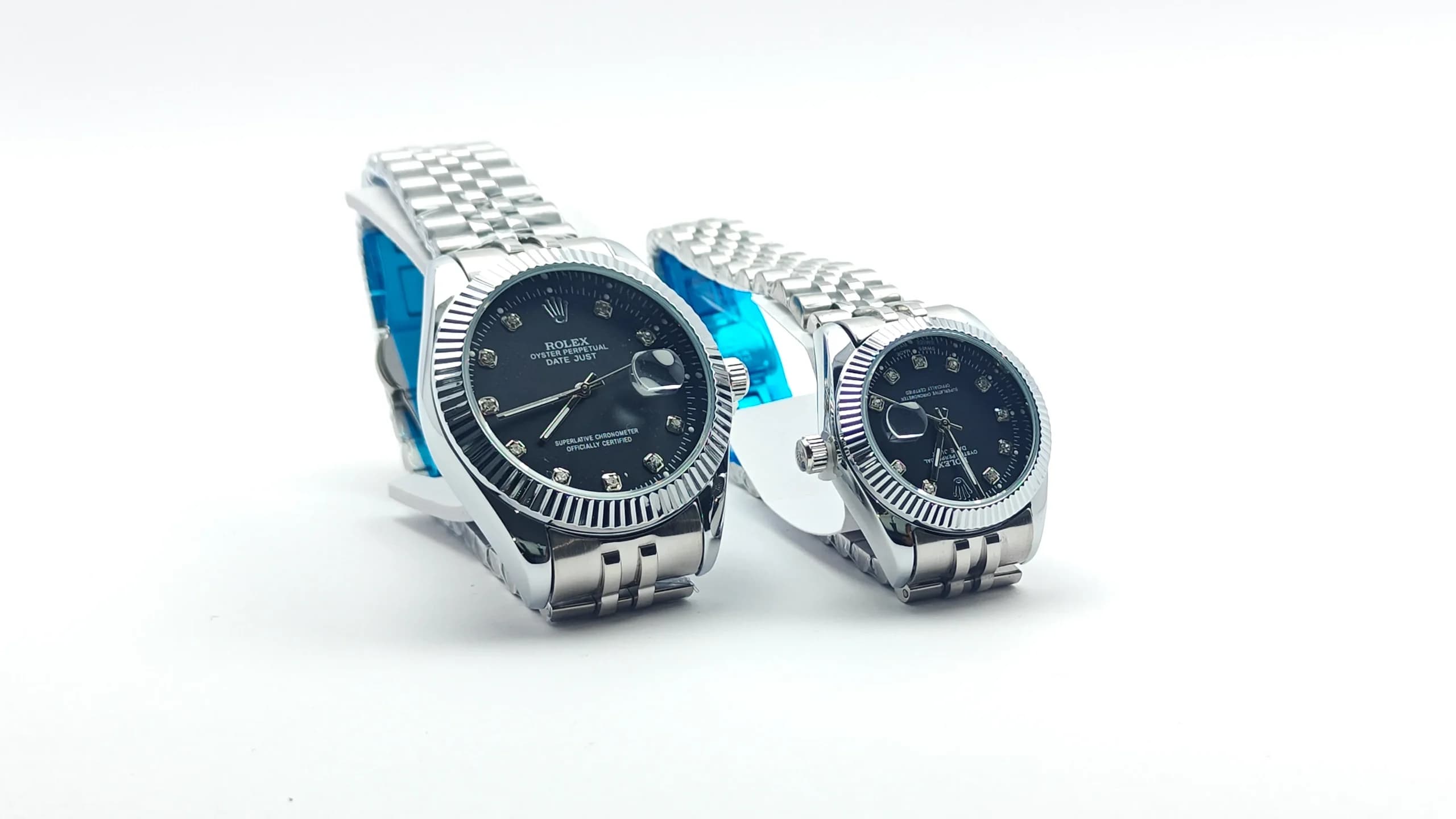 ساعت ست مردانه و زنانه رولکس ROLEX صفحه مشکی