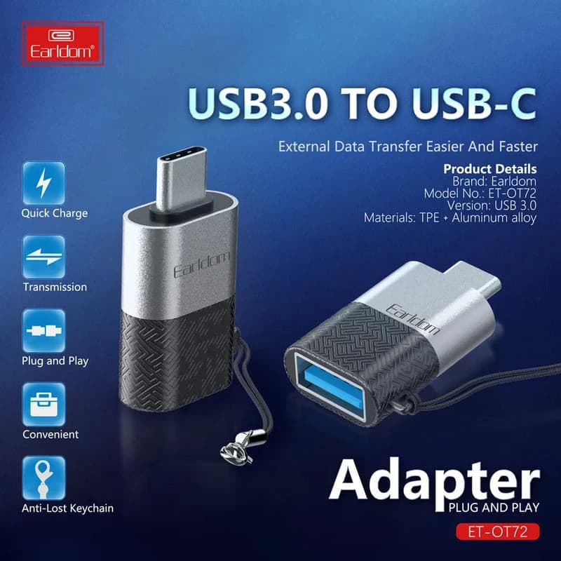 تبدیل EARLDOM OT72 USB-USB C — تصویر ۲