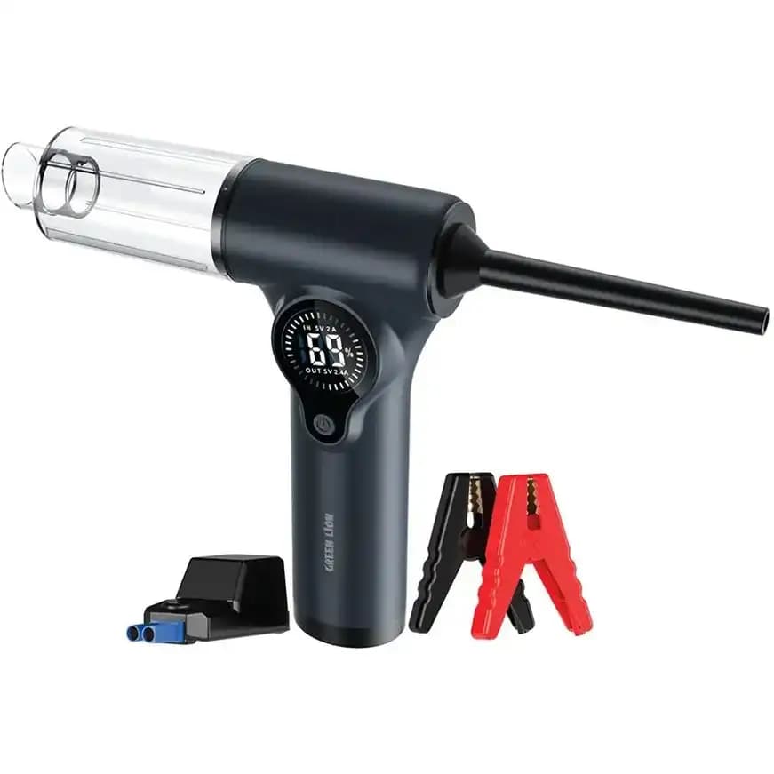 جامپ استارتر پاور بانک جت فن و جارو شارژی گرین لاین Green Lion Ignitor 12v — تصویر ۲