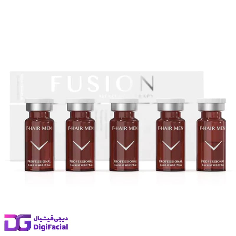 کوکتل مزوتراپی درمان ریزش هورمونی و ژنتیکی موی F-HAIR MEN فیوژن — تصویر ۴