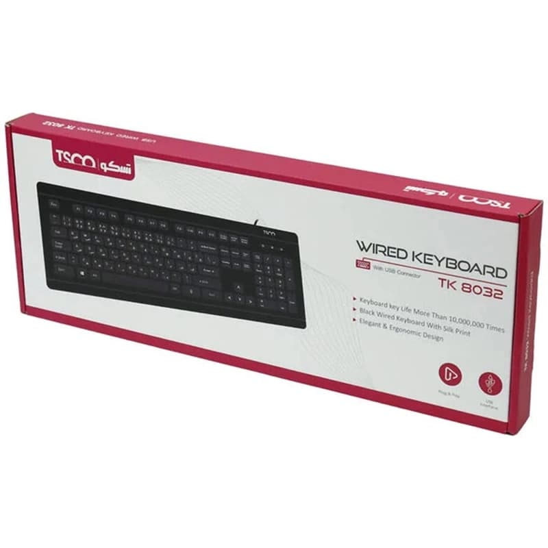 کیبورد با سیم تسکو مدل TK 8032 — تصویر ۹