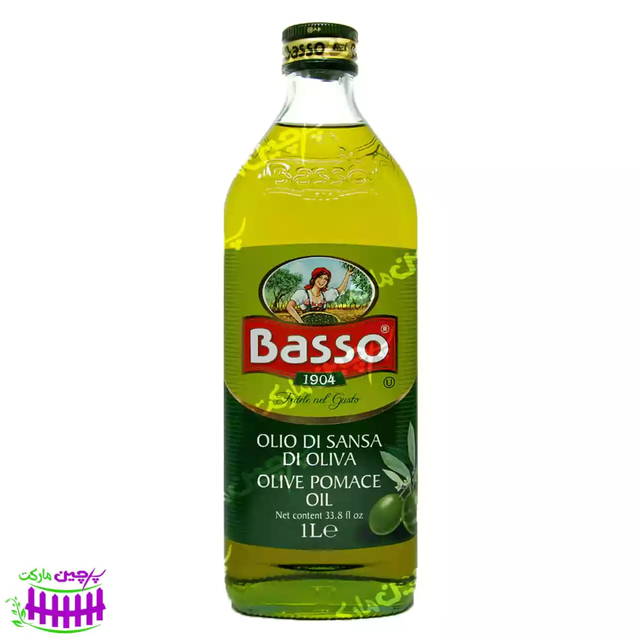 روغن زیتون باسو سانسا 1 لیتر (basso)