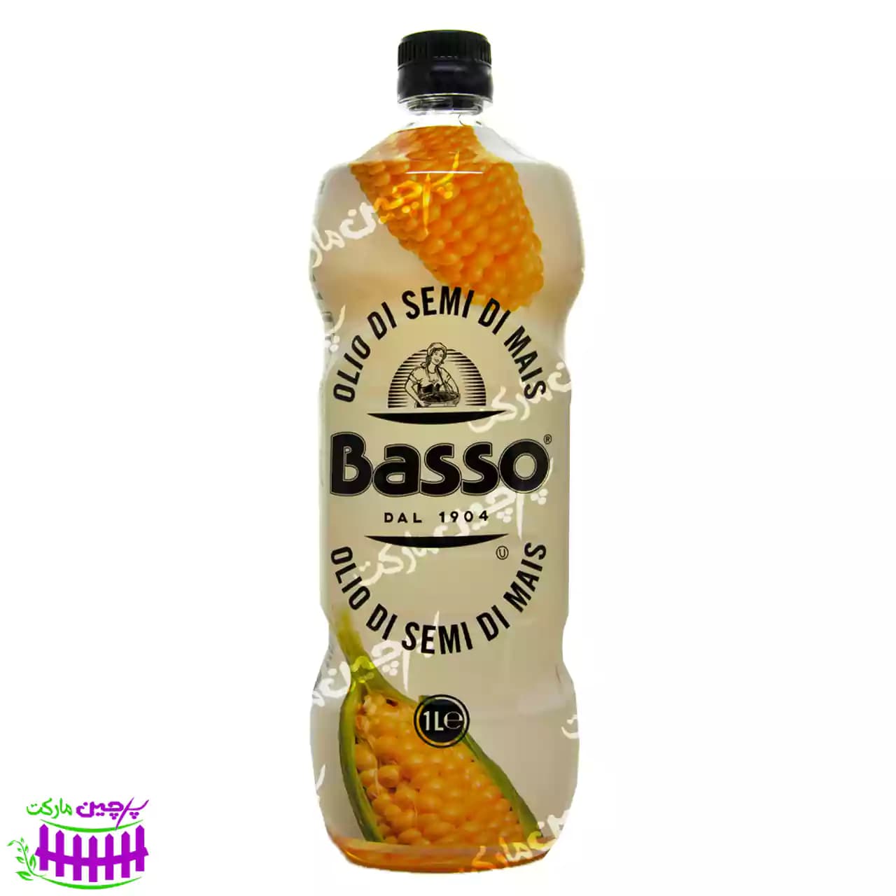 روغن ذرت باسو مخصوص پخت و پز 1 لیتر (basso)