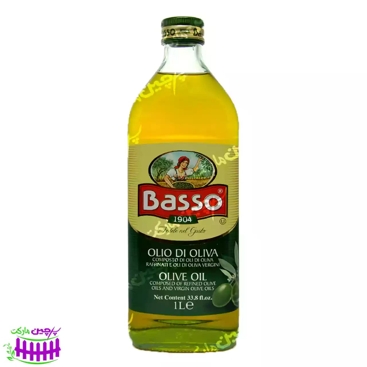 روغن زیتون باسو محصول ایتالیا 1 لیتر (basso)