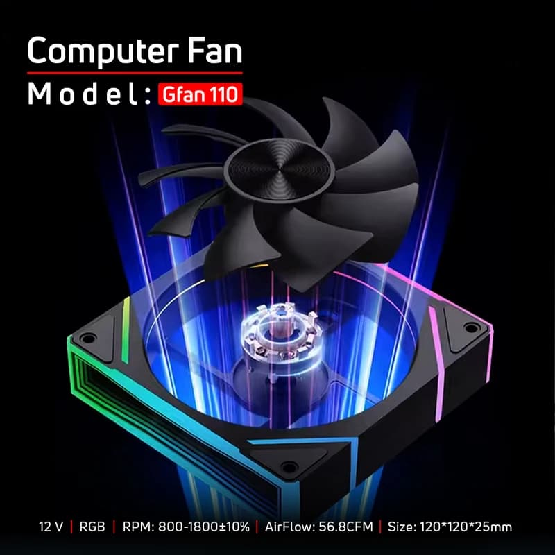 فن کیس تسکو مدل GFAN 110 Skadi Lumina — تصویر ۷