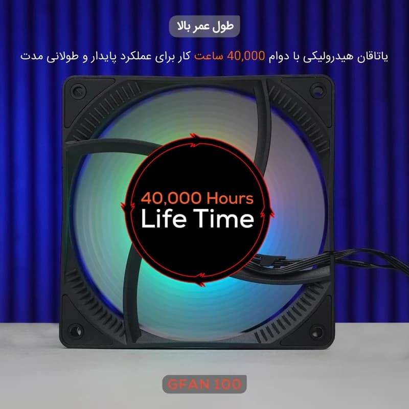 فن کیس گیمینگ مدل Skadi Storm GFan100 — تصویر ۷
