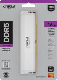 رم کامپیوتر کروشیال فرکانس 6400 مگاهرتز DDR5 تایمینگ CL38 تک کاناله حافظه 16 گیگابایت — تصویر ۱۰