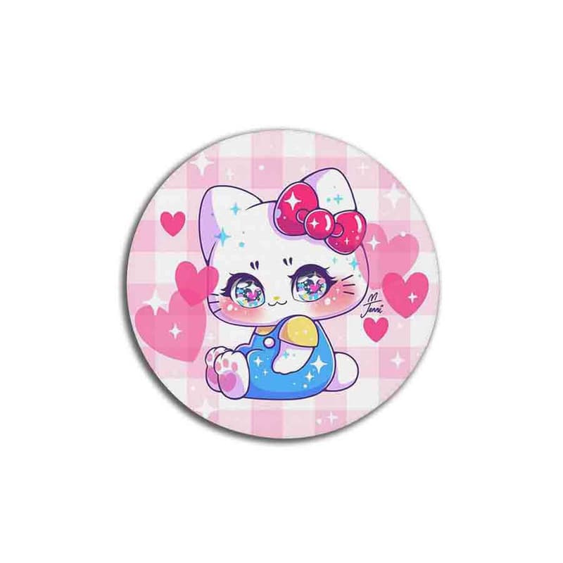 زیر لیوانی مدل هلو کیتی کیوت کد Hello Kitty 047 — تصویر ۳