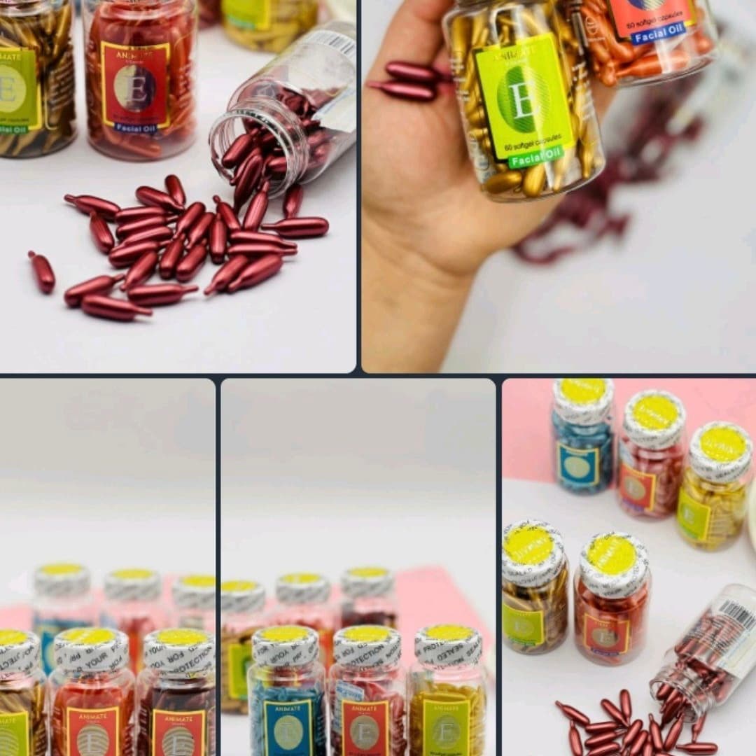 کپسول ویتامین E زیر چشم