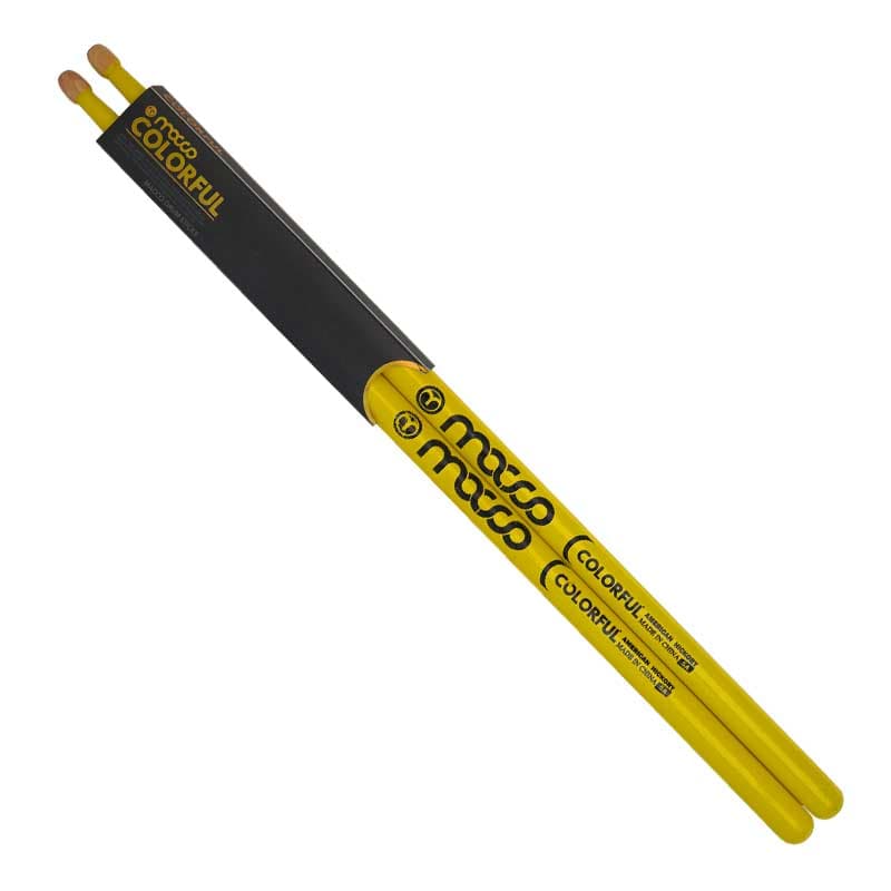 چوب درام مککو مدل Macco 5A Pop Style Sticks yellow