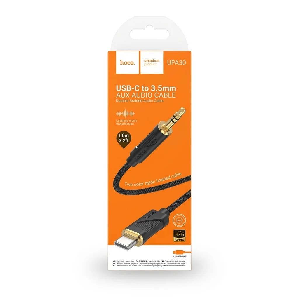 کابل تبدیل Hoco UPA30 Friend Type-C به AUX 3.5mm — تصویر ۳