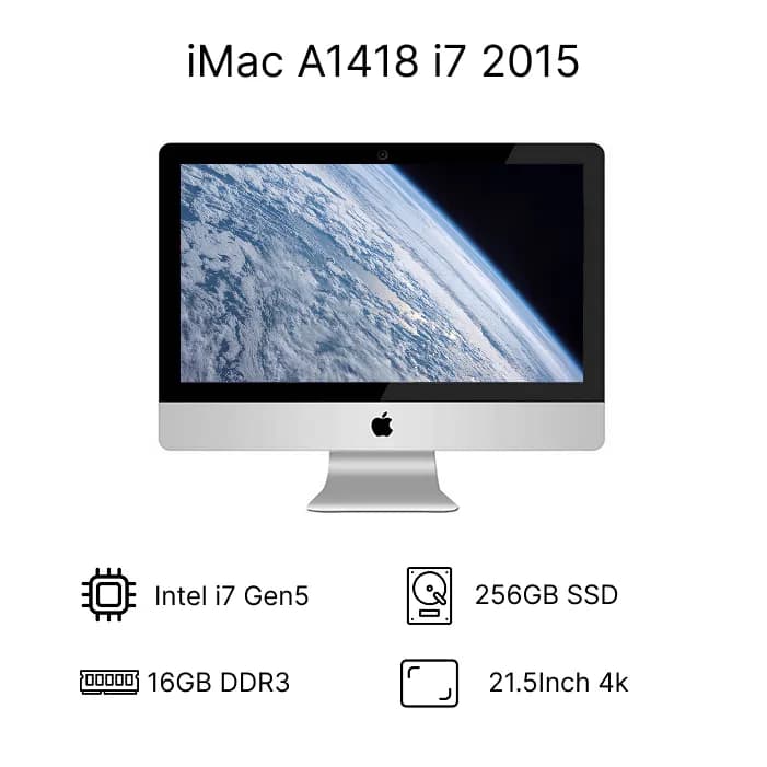 آی مک استوک اپل iMac A1418 2015 i7 نسل 5 | 16GB | 256GB | 4K