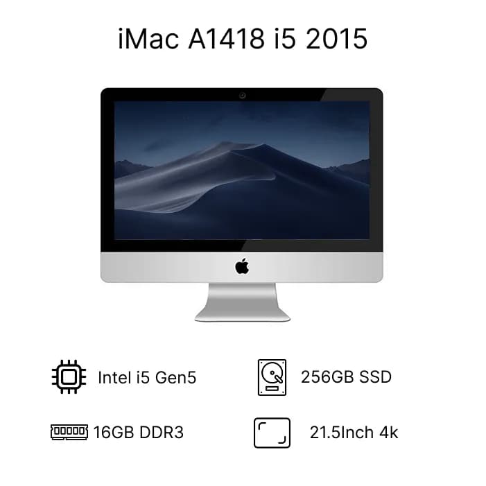 آی مک استوک اپل iMac A1418 2015 i5 نسل 5 | 16GB | 256GB | 4K