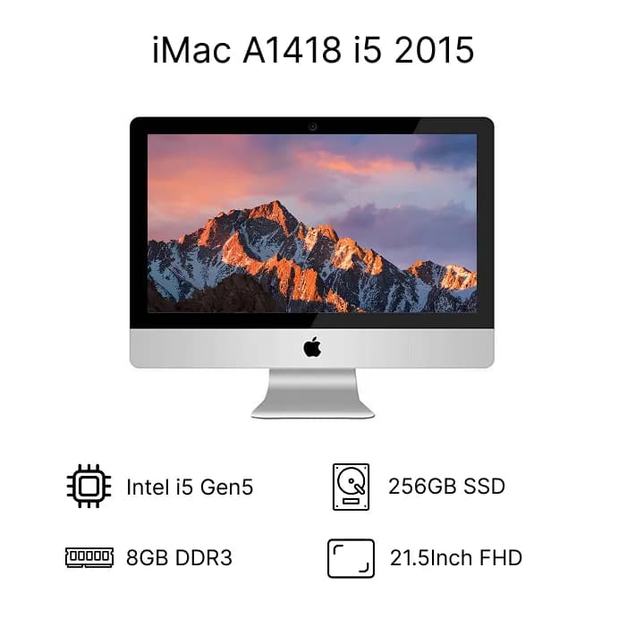 آی مک استوک اپل iMac A1418 2015 i5 نسل 5 | رم 8GB | حافظه 256GB