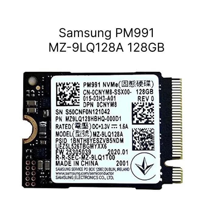 اس اس دی اینترنال استوک Samsung PM991 | MZ-9LQ128A | NVMe 128GB — تصویر ۳