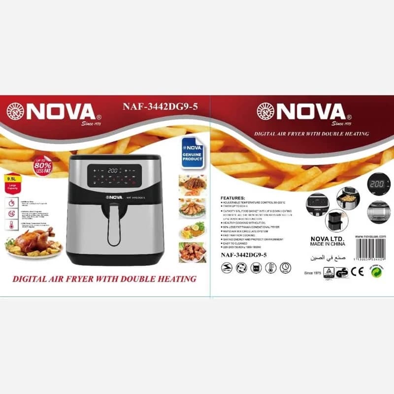 سرخ کن دو المنته نوا 9/5 لیتر مدل NSF-3442 — تصویر ۲