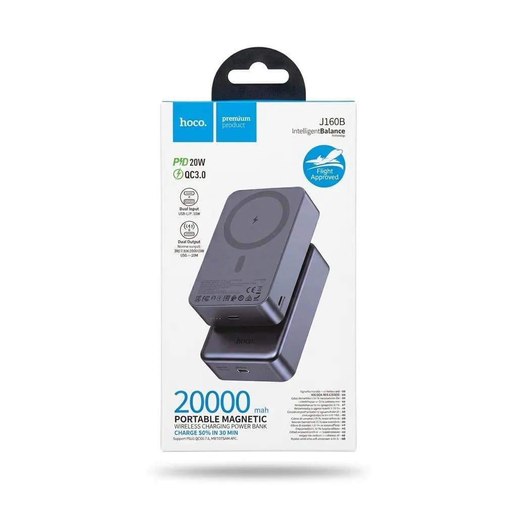 پاوربانک 20000 میلی آمپر هوکو مدل J160B — تصویر ۴