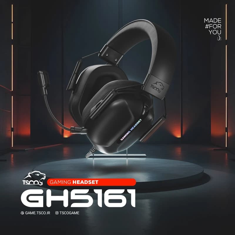 هدست مخصوص بازی تسکو مدل GH 5161 — تصویر ۷
