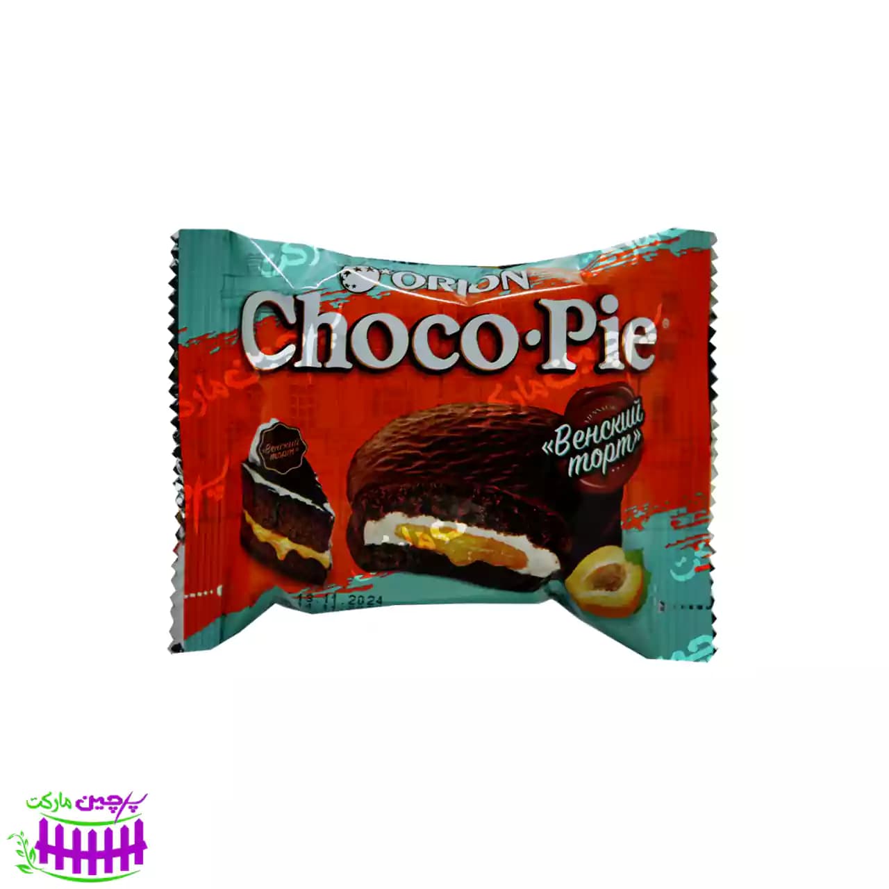 کیک والس شوکو پای با مغز زردآلو 30 گرم (choco pie)