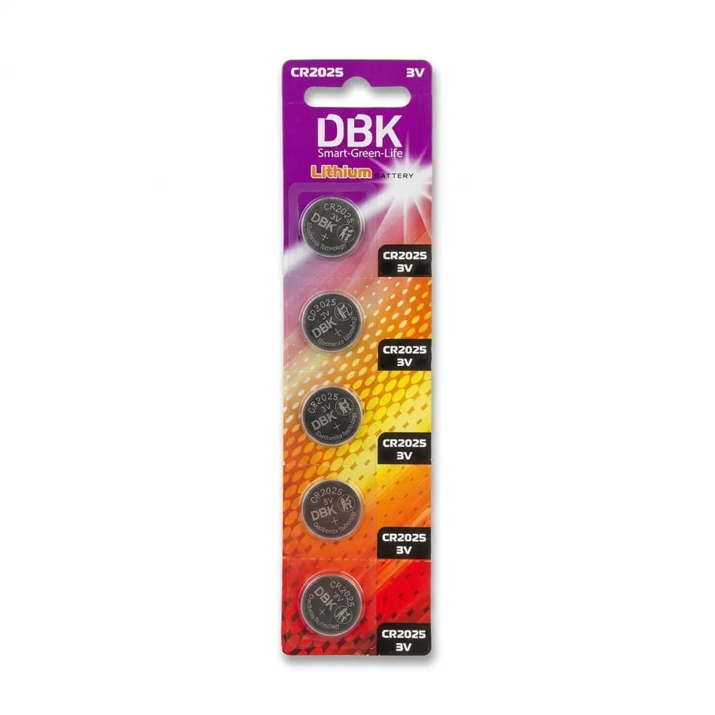 باتری سکه ای DBK مدل CR2025 – کارتی 5 عدد