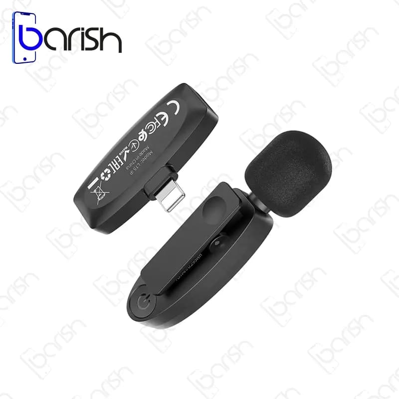 میکروفون یقه ای بلوتوثی لایتنینگ هوکو مدل L15 — تصویر ۷