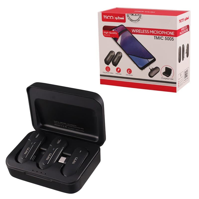 میکروفون یقه ای بی سیم TMIC 5005 Type-C — تصویر ۸