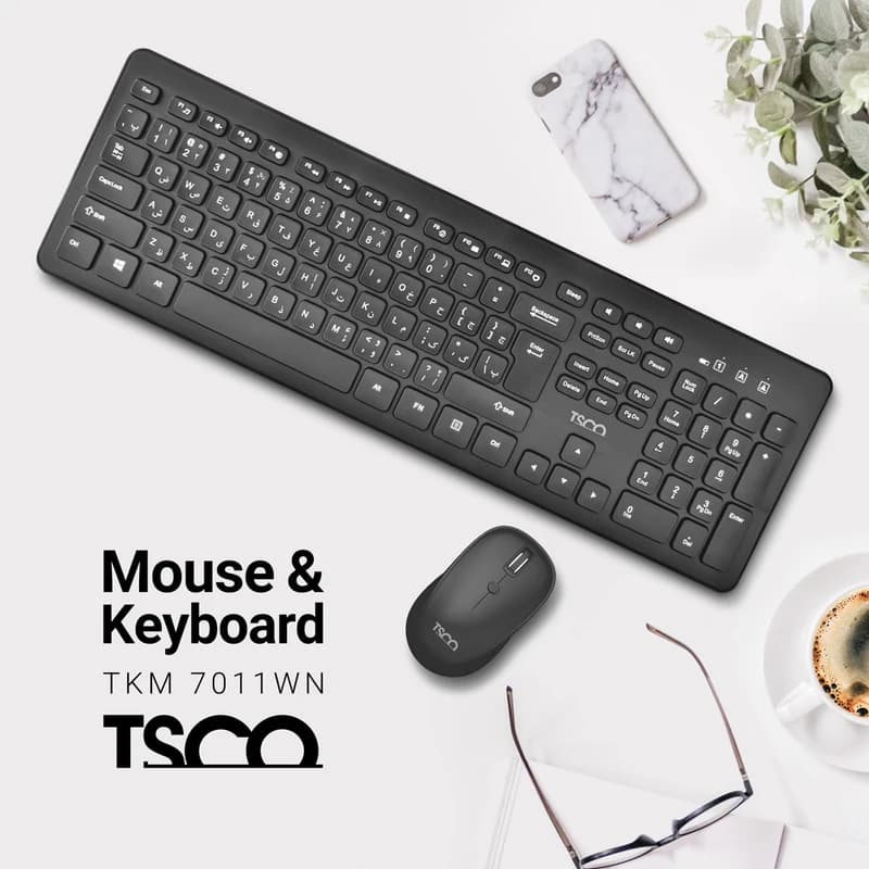 کیبورد و موس بی سیم تسکو مدل TKM 7011WN — تصویر ۷