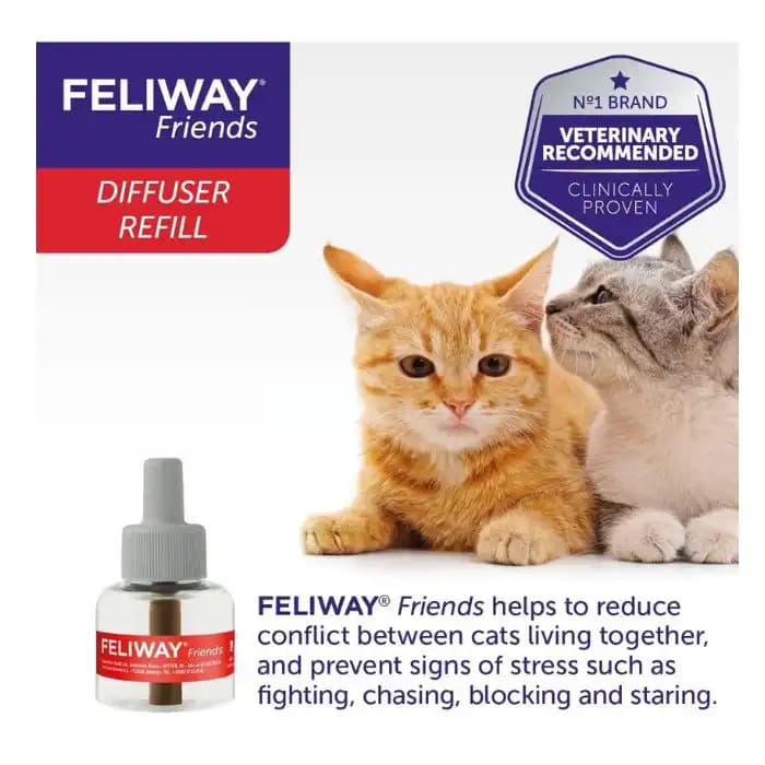 فرومون آرام‌بخش گربه فلیوی FELIWAY Friends — بسته ۳ عددی ۴۸ میلی‌لیتر — تصویر ۷
