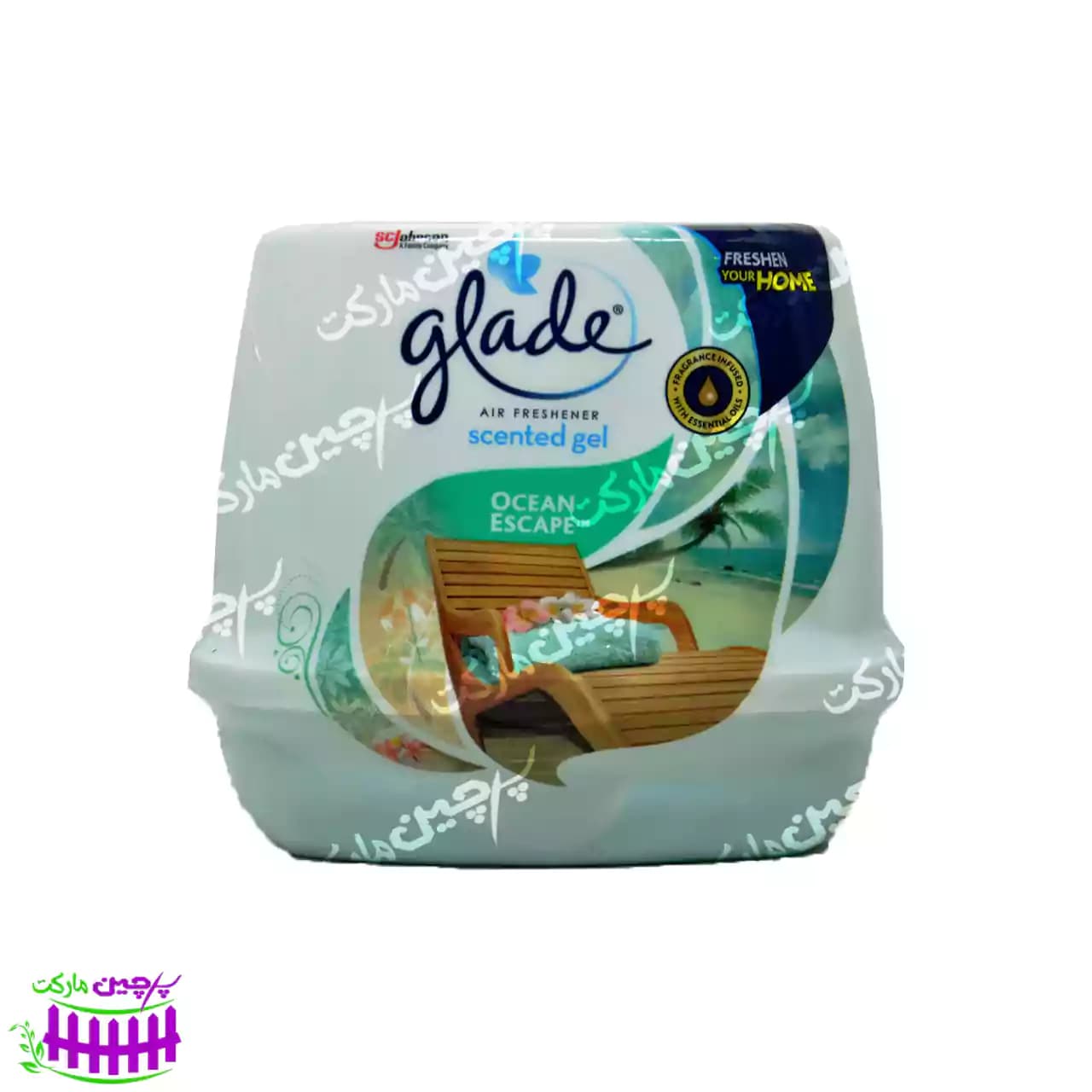 ژل خوشبو کننده هوا گلید عطر اقیانوس 180 گرم – glade