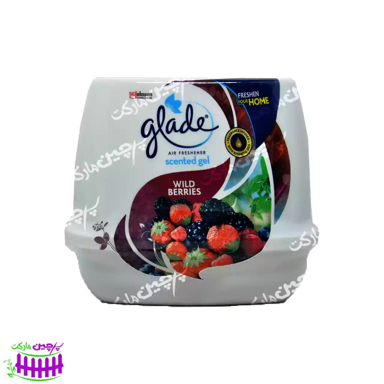 ژل خوشبو کننده هوا عطر توت های وحشی 180 گرم گلید – glade