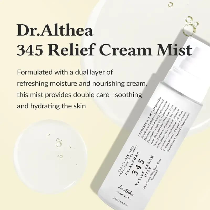 میست دکتر آلتیا 345 Dr.Althea Relief Cream Mist — تصویر ۳