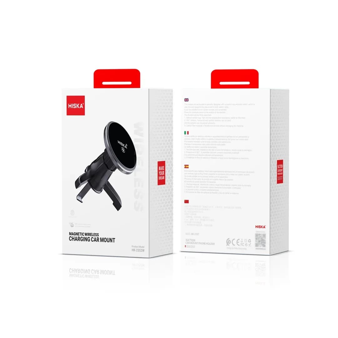 پایه نگهدارنده و شارژر بی سیم گوشی موبایل هیسکا مدل HK-2352W — تصویر ۱۰