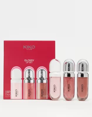 پک 3 عددی لیپ گلاس کیکو مدل glossy lip set — تصویر ۲