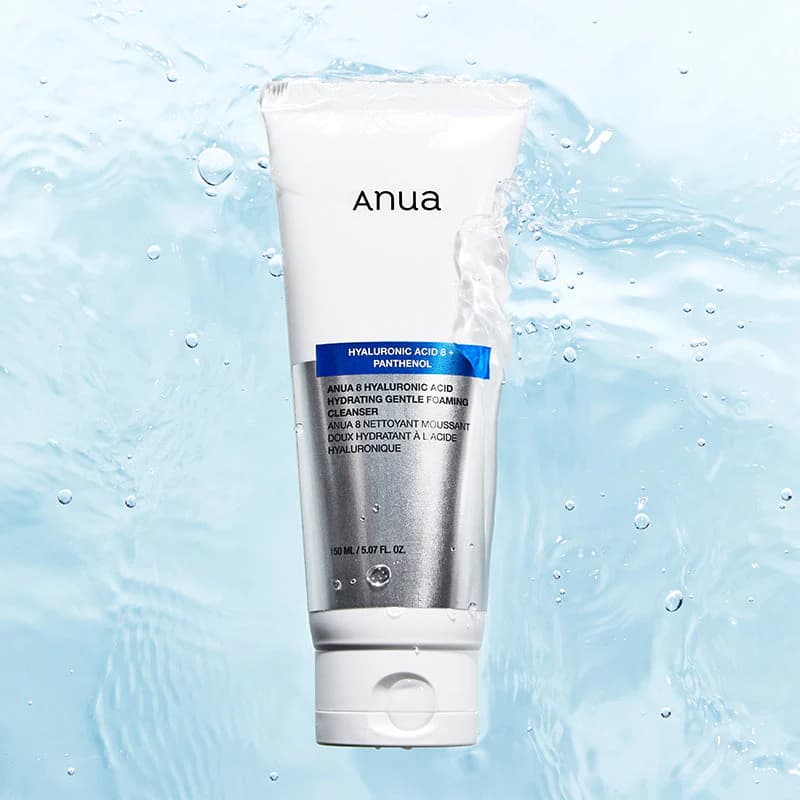 فوم شستشوی هیالورونیک اسید و پنتنول آنوا 150 میل ANUA 8 Hyaluronic Acid Hydrating Gentle Foaming Cleanser — تصویر ۶