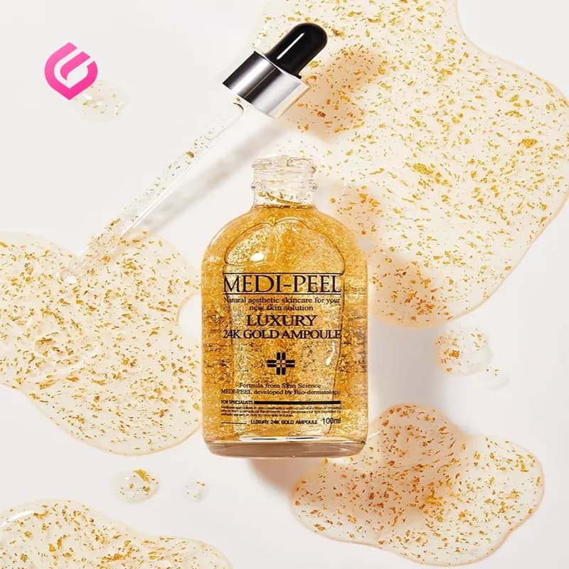 سرم طلای ۲۴ عیار مدی پیل مدل Luxury 24K Gold Ampoule — تصویر ۲