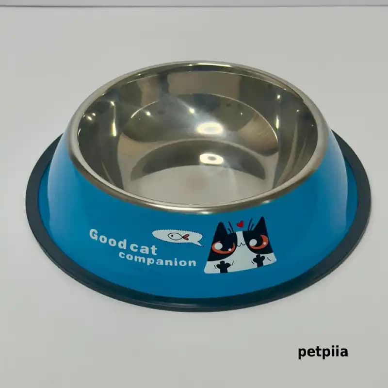 ظرف غذای استیل مخصوص گربه مدل Good Cat Companion سایز 3