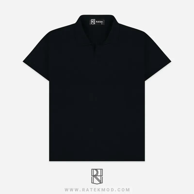 تیشرت نیم یقه مراکشی پارچه بیسکوییتی گرم بالا سایز بزرگ و معمولی — تصویر ۴