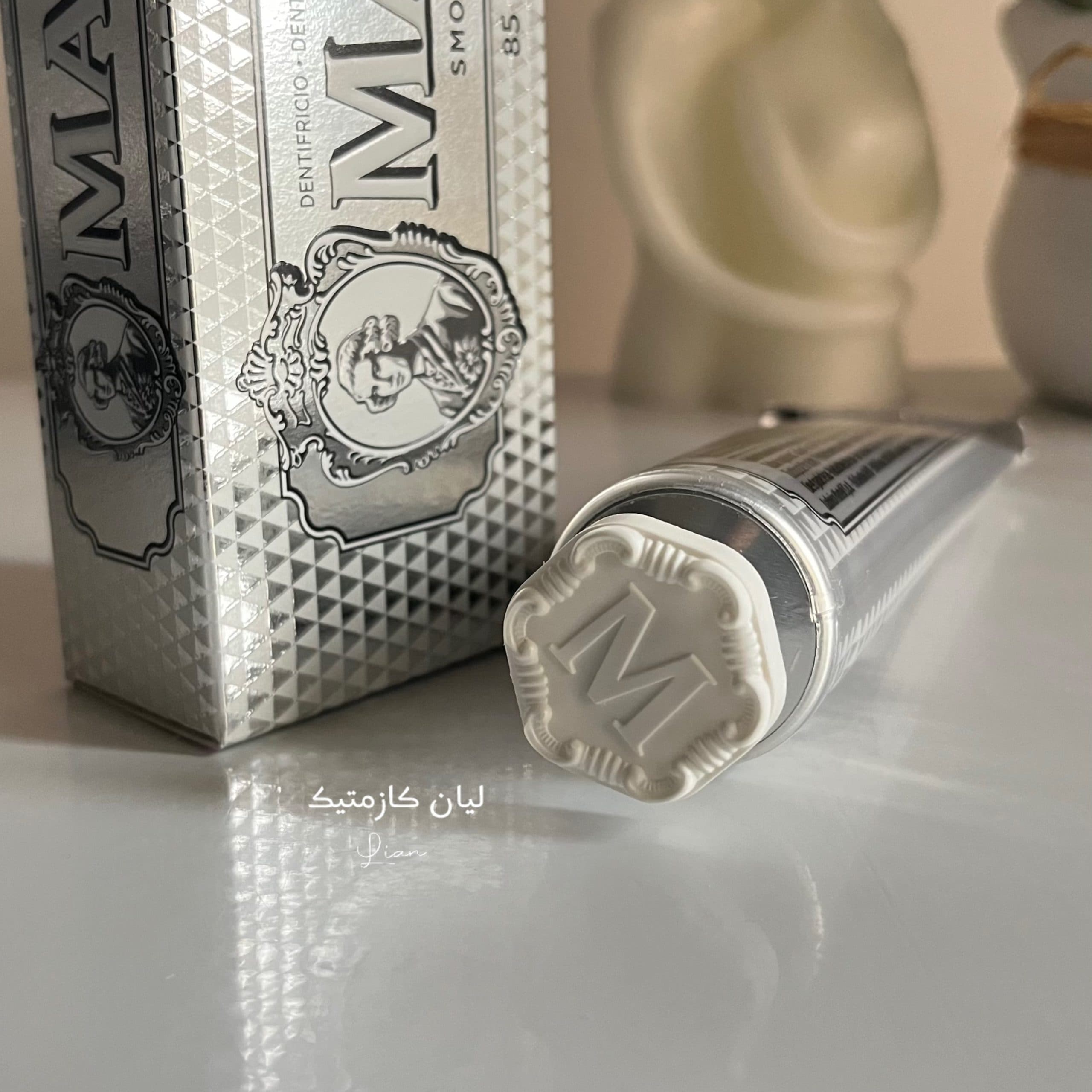 خمیردندان سفید کننده مارویس مدل اسموکر 85 میل Marvis Smokers Whitening Toothpaste Mint — تصویر ۷