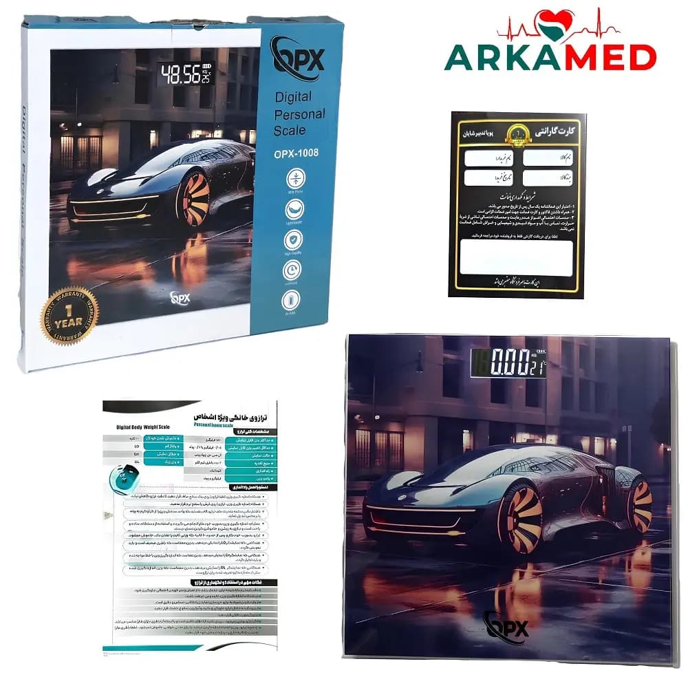 ترازوی وزن کشی دیجیتال اپکس 1008‑OPX طرح ماشین اسپرت