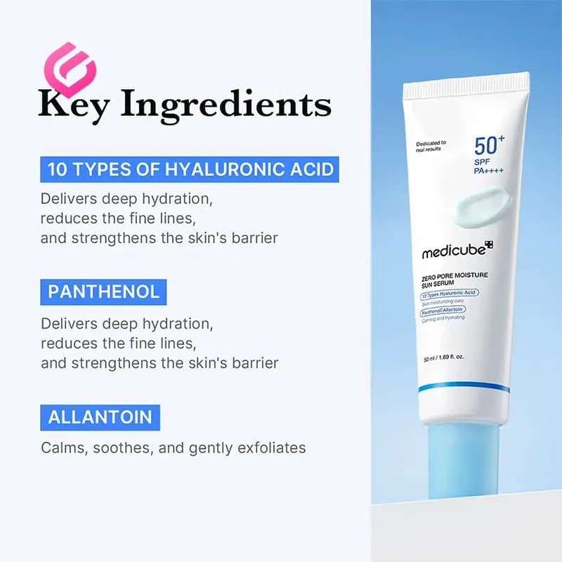 کرم ضدآفتاب کنترل منافذ مدیکیوب Zero Pore Moisture — تصویر ۳