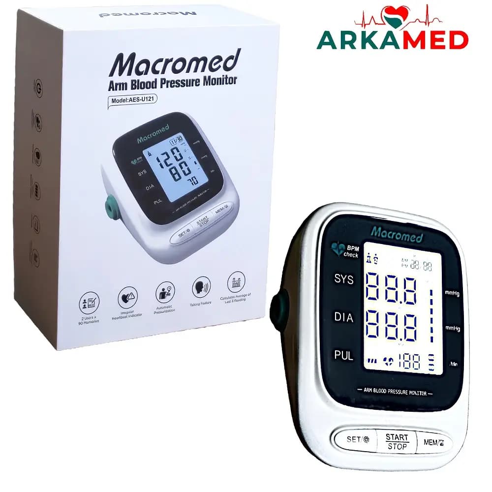 فشارسنج دیجیتال سخنگو ماکرومد مدل AES-121 — تصویر ۴