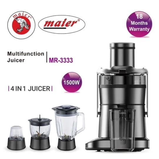 آبمیوه‌گیری ۴ کاره مایر مدل MR-3333