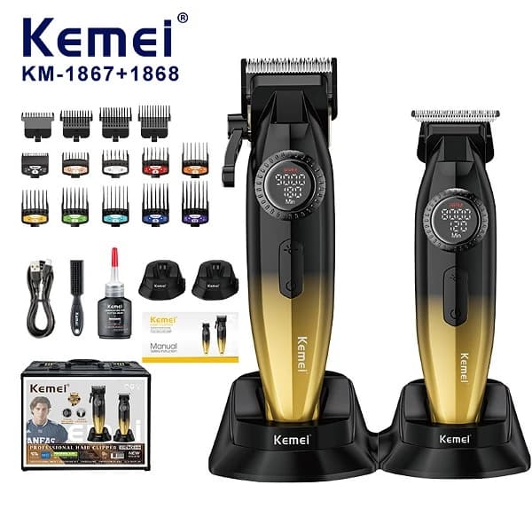 ماشین اصلاح شارژی کیمی مدل KM-1867+1868 — تصویر ۹