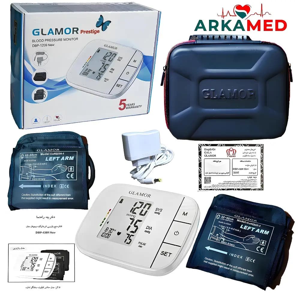 فشارسنج دیجیتال گلامور مدل DBP-1209 NEW — تصویر ۶